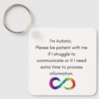 Ik ben Autistisch-Communicatie Sleutelhanger