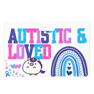 Ik ben Autistisch Naam id  Badge - Autism Alert Ba