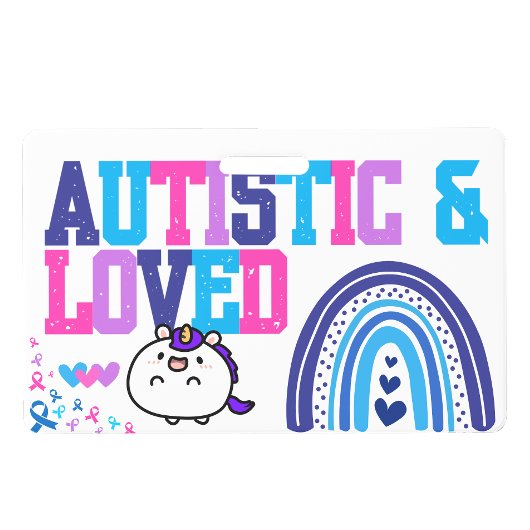 Ik ben Autistisch Naam id Badge - Autism Alert Ba