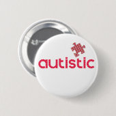 Ik ben autistisch ronde button 5,7 cm (Voorkant /achterkant)