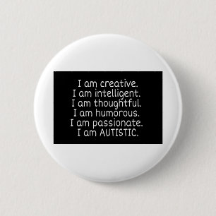 Ik ben AUTISTISCH Ronde Button 5,7 Cm