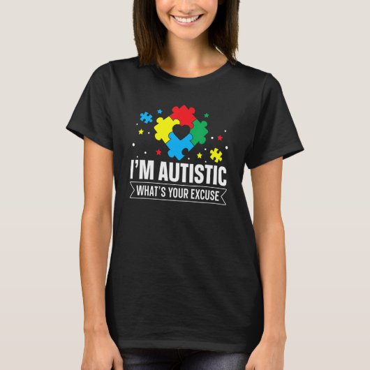 Ik ben autistisch t-shirt (Voorkant)