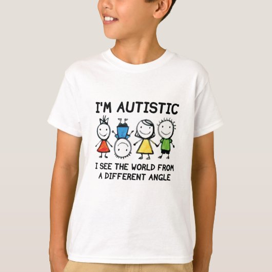 Ik ben autistisch t-shirt (Voorkant)