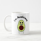 Ik ben Avolicious - Funny Fruit Pun Koffiemok (Links)