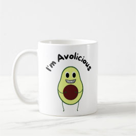 Ik ben Avolicious - Funny Fruit Pun Koffiemok