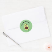 Ik ben Avolicious - Funny Fruit Pun Ronde Sticker (Envelop)