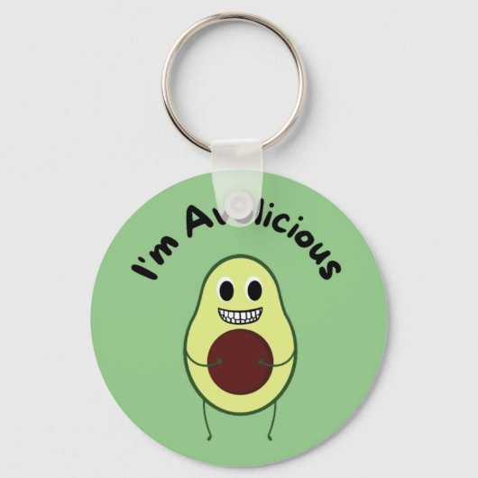 Ik ben Avolicious - Funny Fruit Pun Sleutelhanger (Voorkant)