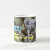 Ik ben AWAKE. Cute slaapkoala beer met privacy! Magische Mok (Center)