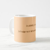 Ik ben AWAKE, ik beloof het, sla me in een halve s Koffiemok (Voorkant links)