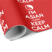 Ik ben Aziatisch dat ik geen kalm kan houden. Cadeaupapier (Rol Hoek)