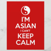 Ik ben Aziatisch dat ik geen kalm kan houden. Flyer (Achterkant)