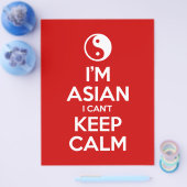 Ik ben Aziatisch dat ik geen kalm kan houden. Flyer (Enkel)