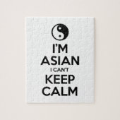 Ik ben Aziatisch dat ik geen kalm kan houden. Legpuzzel (Verticaal)
