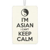 Ik ben Aziatisch dat ik geen kalm kan houden. Luchtverfrisser (Achterkant)