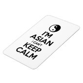 Ik ben Aziatisch dat ik geen kalm kan houden. Magneet (Linkerzijde)
