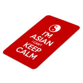 Ik ben Aziatisch dat ik geen kalm kan houden. Magneet (Linkerzijde)