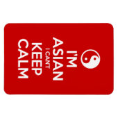 Ik ben Aziatisch dat ik geen kalm kan houden. Magneet (Horizontaal)