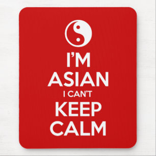 Ik ben Aziatisch dat ik geen kalm kan houden. Muismat