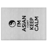 Ik ben Aziatisch dat ik geen kalm kan houden. Snijplank (Voorkant)