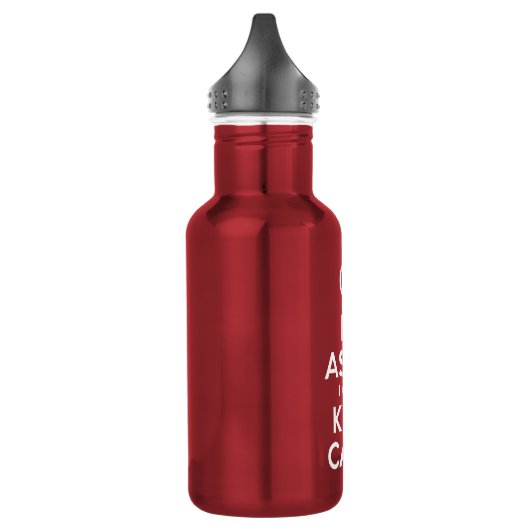 Ik ben Aziatisch dat ik geen kalm kan houden. Waterfles (Links)