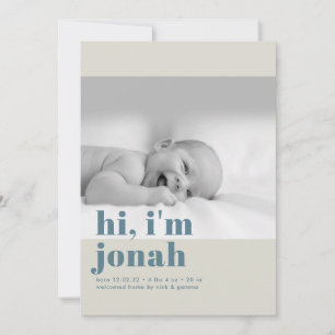 Ik ben baby. kaart