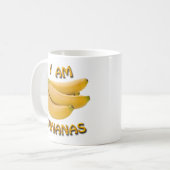 Ik ben Bananas Classic White Coffee Mok (Voorkant links)