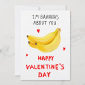 Ik ben Bananas over je Valentijn Kaart (Voorkant)