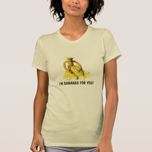 Ik ben Bananas voor jou T-shirt (Voorkant)