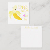 Ik ben bananen boven je lunchbox Note Kaart Notitiekaartje (Voorkant / Achterkant)