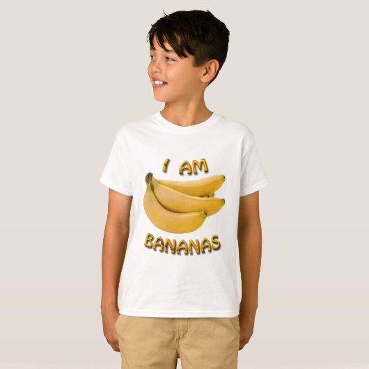 Ik ben Bananen Kind T Shirt (Voorkant volledig)