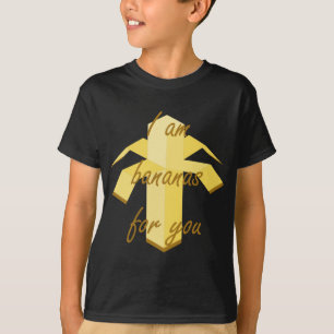Ik ben bananen voor je grappig en schattig fruiton t-shirt