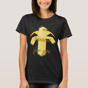 Ik ben bananen voor je grappig en schattig fruiton t-shirt