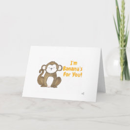 Ik ben bananen voor jou - Banana Kaart
