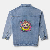 Ik ben bananen voor jou denim jacket (Achterkant)