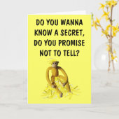 Ik ben bananen voor jou kaart (Gele Bloem)