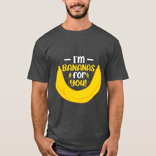 Ik ben bananen voor jou t-shirt (Voorkant)