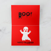 Ik ben bang dat je deze kaart Halloween Skull open (Binnen)