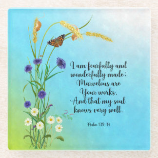 Ik ben bang en wonderbaarlijk gemaakt glazen onderzetter