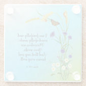 Ik ben bang en wonderbaarlijk gemaakt glazen onderzetter (Achterkant)