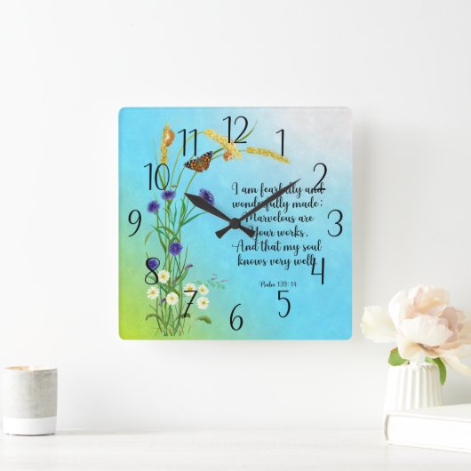 Ik ben bang en wonderbaarlijk gemaakt vierkante klok (Huis)