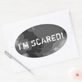 IK BEN BANG OVALE STICKER (Envelop)