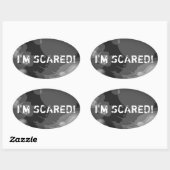 IK BEN BANG OVALE STICKER (Vel)