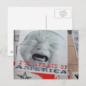 Ik ben bang voor Amerika Briefkaart (Voorkant / Achterkant)
