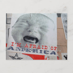 Ik ben bang voor Amerika Briefkaart
