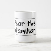 Ik ben bang voor het onbekende koffiemok (Center)