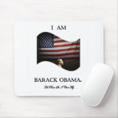 Ik ben Barack Obama (kleur) Muismat (Met muis)