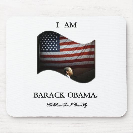 Ik ben Barack Obama (kleur) Muismat (Voorkant)