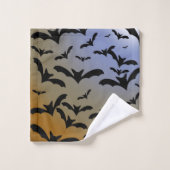 Ik ben Batty gegaan voor Black Bats &  Moonlight Bad Handdoek (Wasdoekje)
