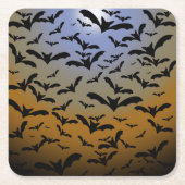 Ik ben Batty gegaan voor Black Bats &  Moonlight Kartonnen Onderzetters (Voorkant)