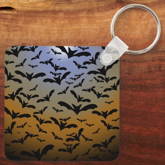 Ik ben Batty gegaan voor Black Bats &  Moonlight Sleutelhanger (Achterkant)